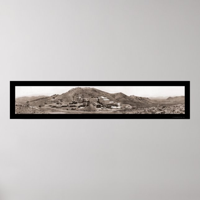 Póster Mina de oro Rhyolite NV Foto 1908 (Frente)