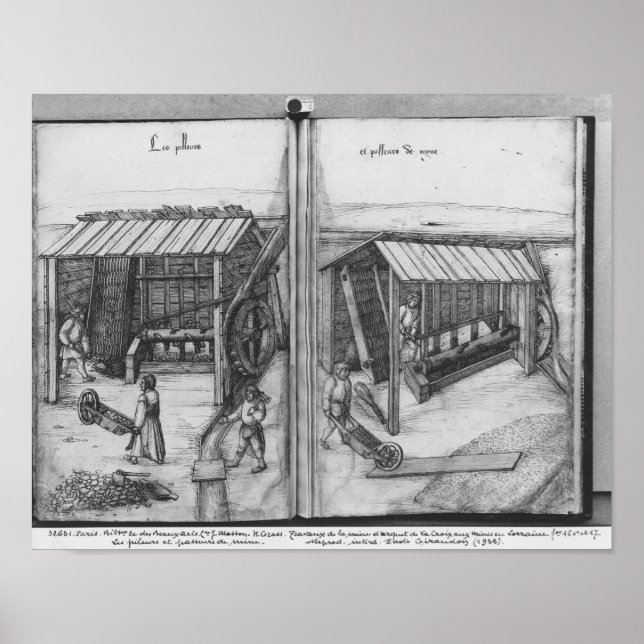 Póster Mina de plata de La Croix-aux-Mines, Lorena (Frente)