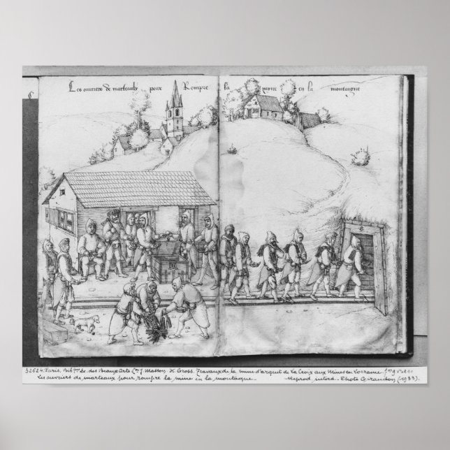 Póster Mina de plata de La Croix-aux-Mines, Lorena 2 (Frente)