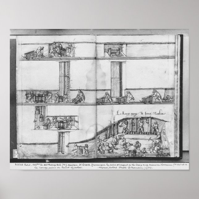 Póster Mina de plata de La Croix-aux-Mines, Lorena 2 (Frente)