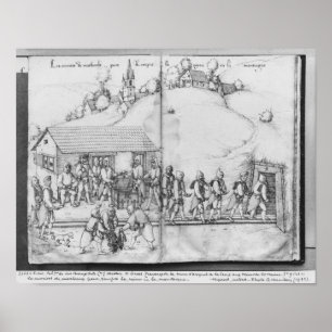 Póster Mina de plata de las Croix-aux.-Minas del La,