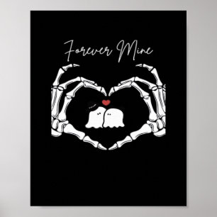 Póster Mina, Día de San Valentín Clásico - Skeleton Hands