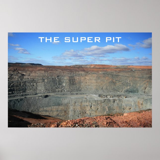 Póster Mina Kalgoorlie Super Pit (Frente)