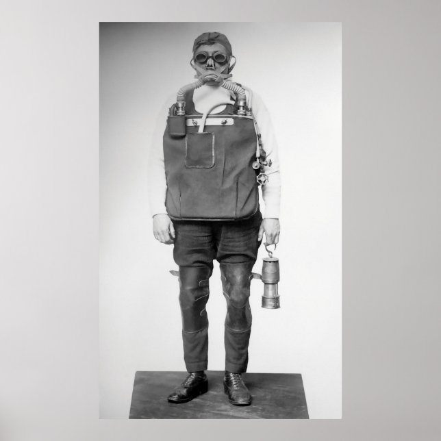 Póster MINA RESCUER c. 1912 (Frente)