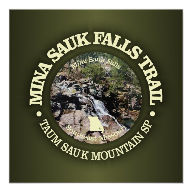 Póster Mina Sauk Falls (rd.) (Anverso)