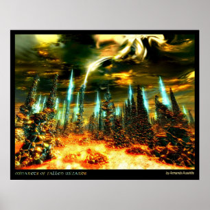 Póster Minaretes de asistentes caídos