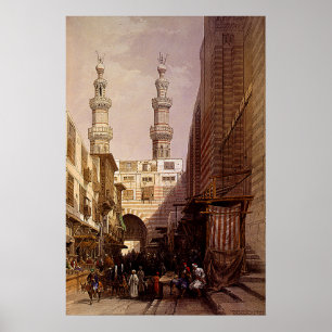 Póster Minaretes y entrada de Metwaleys Roberts/Haghe Art