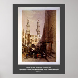 Póster Minaretes y entrada de Metwaleys Roberts/Haghe Art