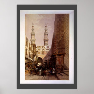 Póster Minaretes y entrada de Metwaleys Roberts/Haghe Art