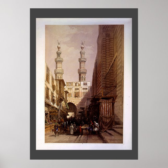 Póster Minaretes y entrada de Metwaleys Roberts/Haghe Art (Frente)