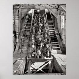 Póster Minas de cobre de Calumet Michigan Circa 1905