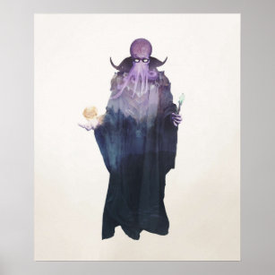 Póster Mind Flayer Illithid Dnd DD Dungeons and Dragons