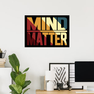 Póster Mind Mater Inspiration Mindset Mental Health