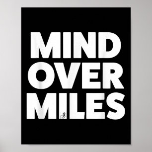 Póster Mind Over Miles - Motivation, Funciona Divertidame