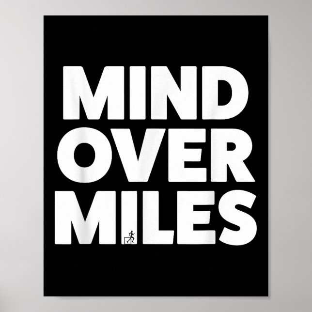 Póster Mind Over Miles - Motivation, Funciona Divertidame (Frente)