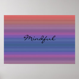Póster Mindful - Choose your own WORD for the year!