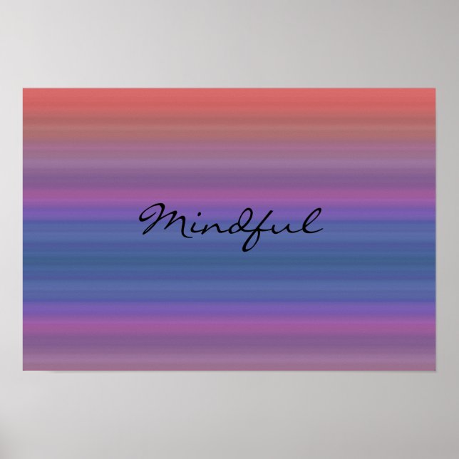 Póster Mindful - Choose your own WORD for the year! (Frente)