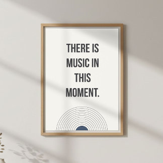 Póster Mindful Living Quote. Calm Minimal