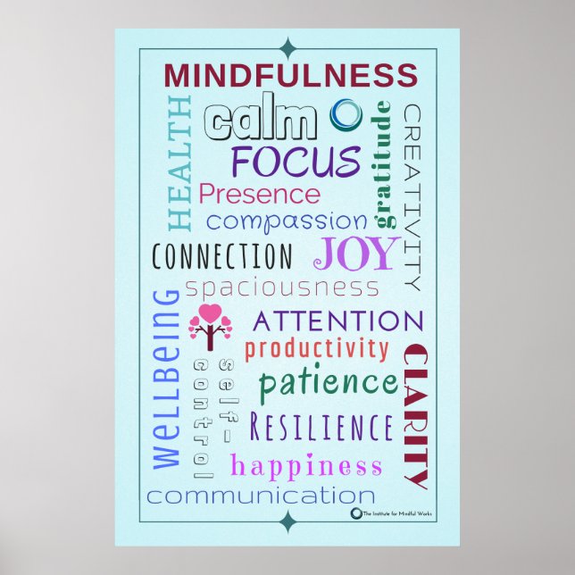 Póster Mindfulness Word Jumble (Frente)