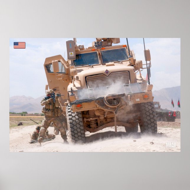 PÓSTER MINE-RESISTANT AMBUSH PROTECTED VEHICLE (Frente)