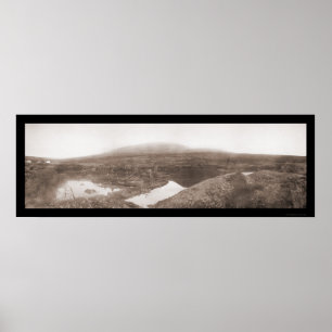 Póster Minería de oro Alaska Foto 1899