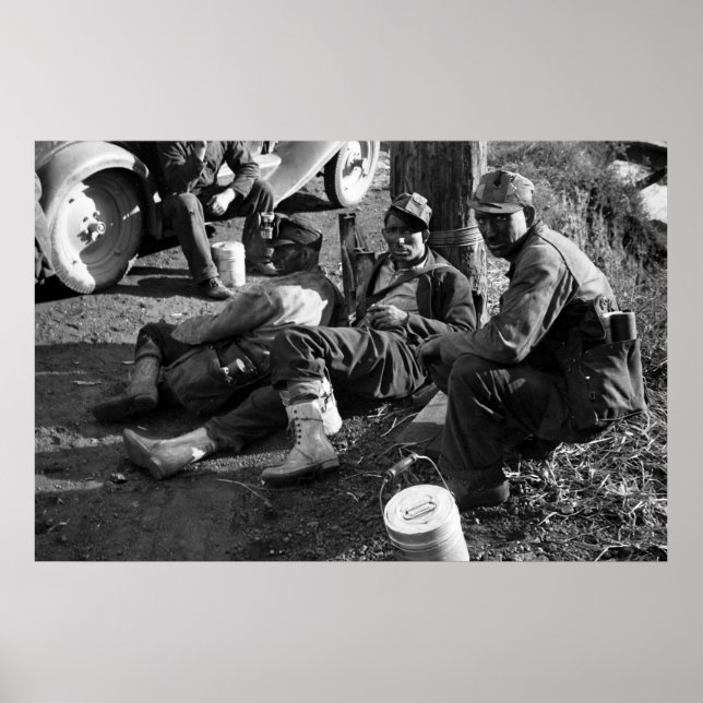 Póster Mineros de carbón, 1935 (Frente)