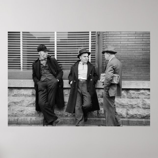 Póster Mineros desempleados (Frente)