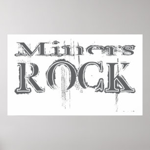 Póster Miners Rock