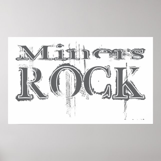 Póster Miners Rock (Frente)