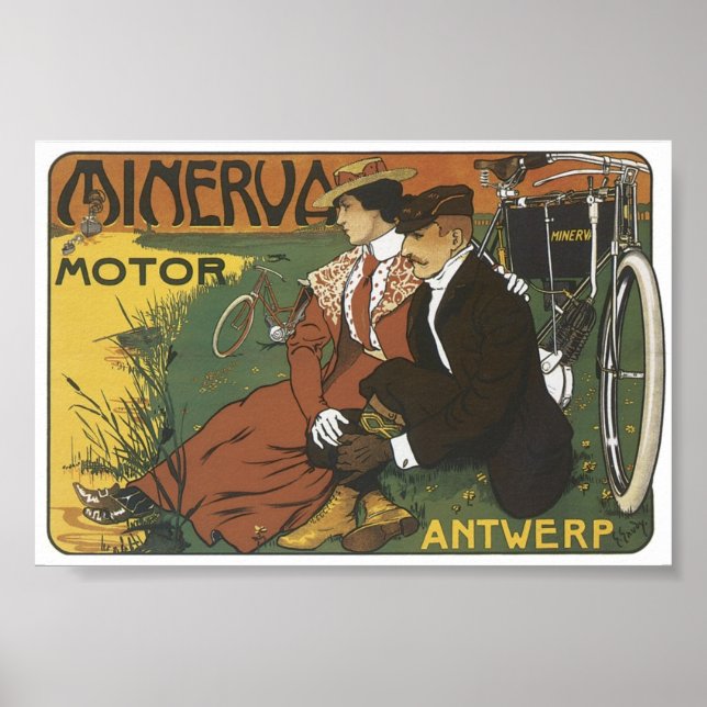 Póster Minerva Motor Antwerp (Frente)