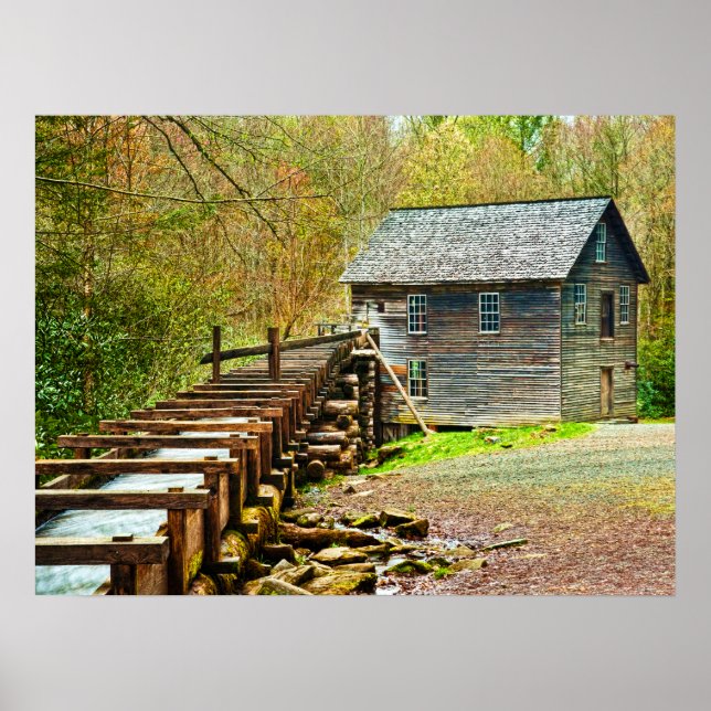 Póster Mingus Mill, Great Smoky Mountains (Frente)