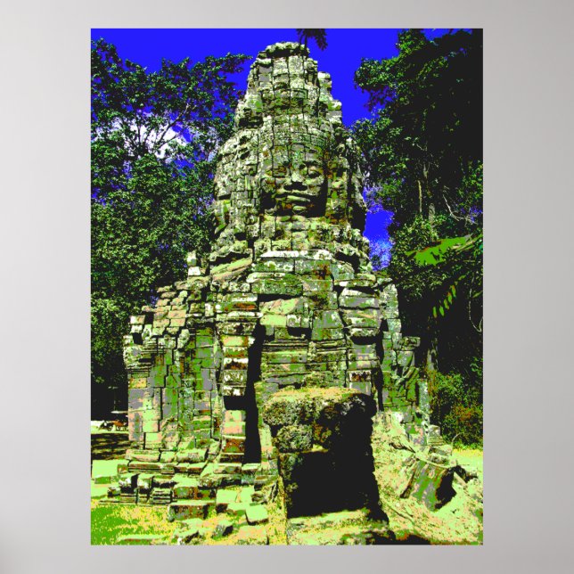 Póster Mini Bayon [Redux] ... Siem Reap, Camboya (Frente)