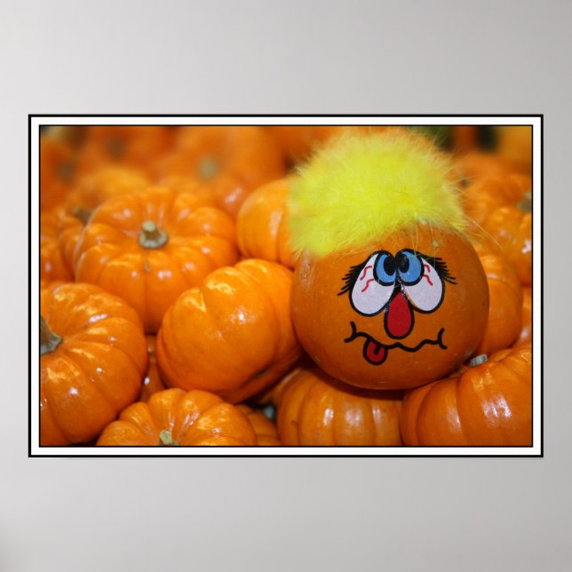 Póster Mini Cara de calabaza (Frente)