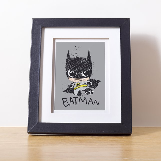 Póster Mini esbozo de Batman clásico (Subido por el creador)