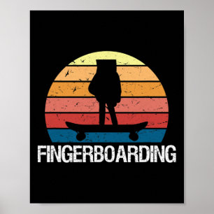 Póster Mini patineta dedo fingerboard