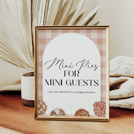 Póster Mini Pies Para Mini Invitados Fiesta Temático Cuti
