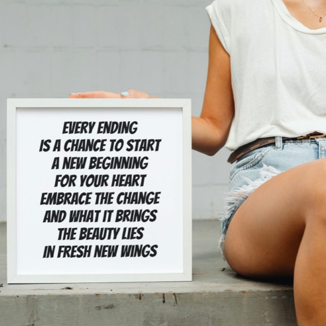 Póster Mini poema inspirador de New Beginnings (Subido por el creador)