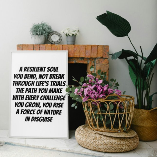 Póster Mini poema inspirador de Soul resiliente (Subido por el creador)