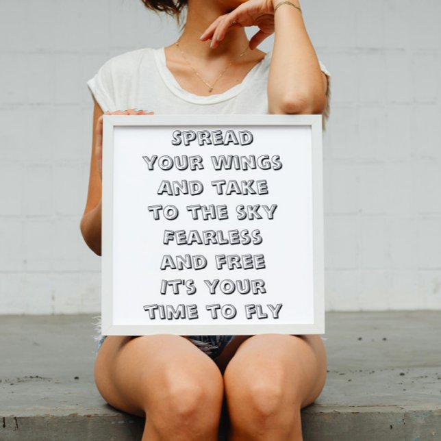 Póster Mini poema inspirador de vuelo (Subido por el creador)