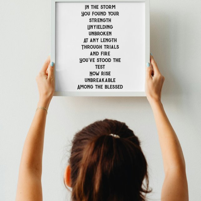 Póster Mini poema inspirador irrompible (Subido por el creador)