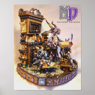 Póster Mini Poster de MD Merlin Dragons de 11" x 14"