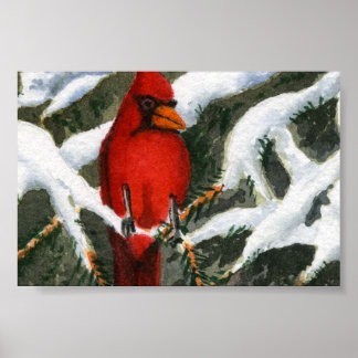 Póster Mini Poster de paisaje invernal