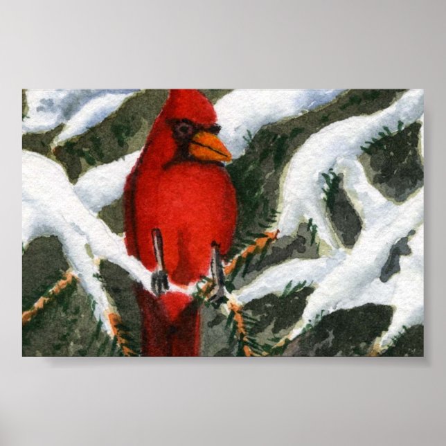 Póster Mini Poster de paisaje invernal (Frente)