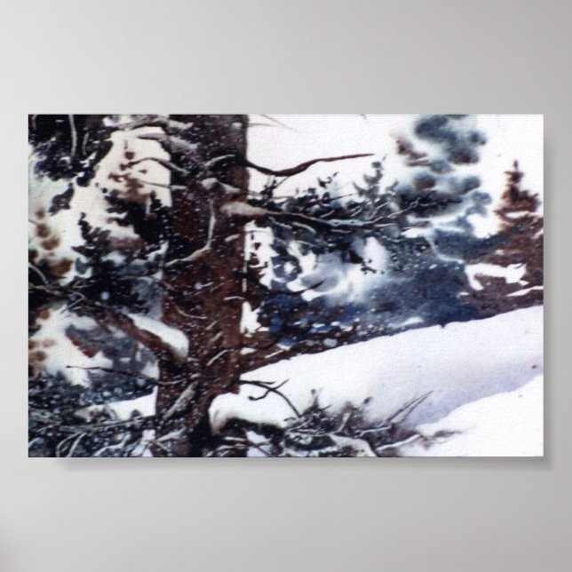 Póster Mini Poster de paisaje invernal (Frente)
