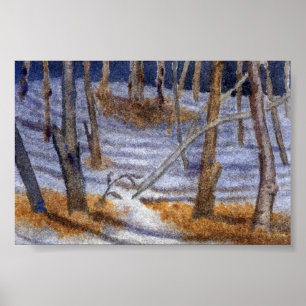 Póster Mini Poster de paisaje invernal