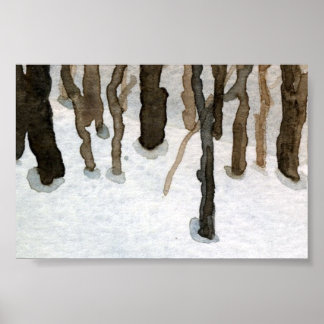 Póster Mini Poster de paisaje invernal