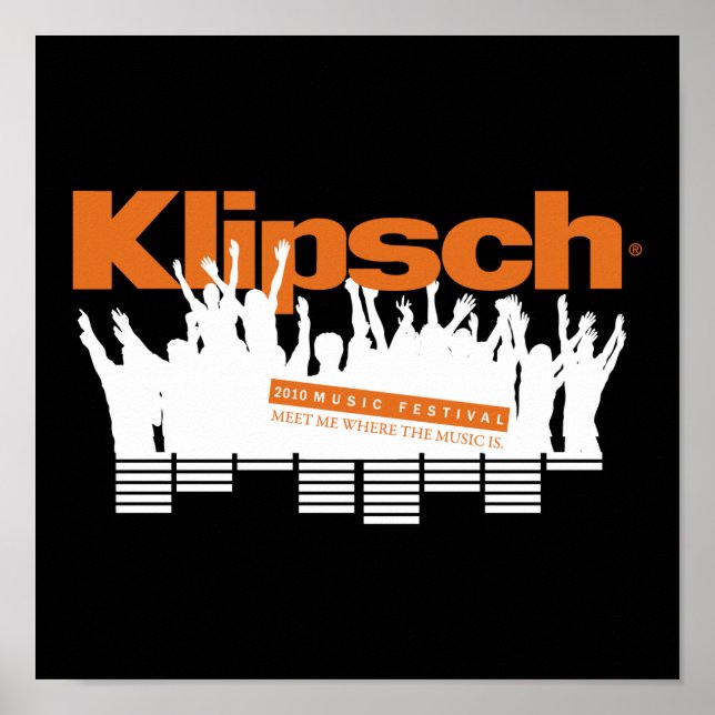 Póster Mini Poster del Festival de Música Klipsch 2010 (Frente)