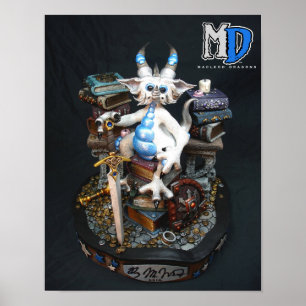 Póster Mini Poster MD White Dragon de 11"x14"