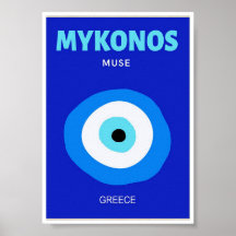Mini Poster - Mykonos Muse Grecia