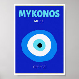 Póster Mini Poster - Mykonos Muse Grecia